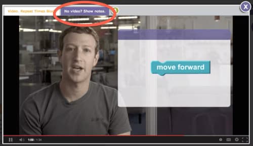 Shows where to find show notes on videos